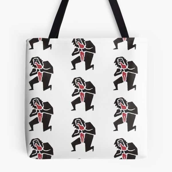 Item preview, Abstract Kneeling Figure with Red Accents designed and sold by darkskinbender.