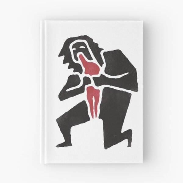 Item preview, Abstract Kneeling Figure with Red Accents designed and sold by darkskinbender.
