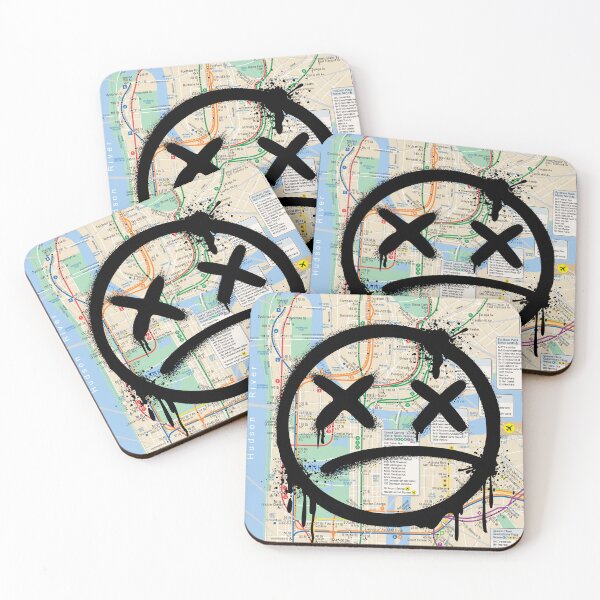 Item preview, NYC Subway Map with Spray Paint Character – Urban Street Art Design designed and sold by PIXEL POP DESIGNS - Beyond the Norm!.