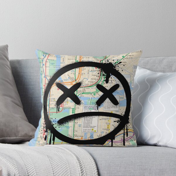 Item preview, NYC Subway Map with Spray Paint Character – Urban Street Art Design designed and sold by PIXEL POP DESIGNS - Beyond the Norm!.