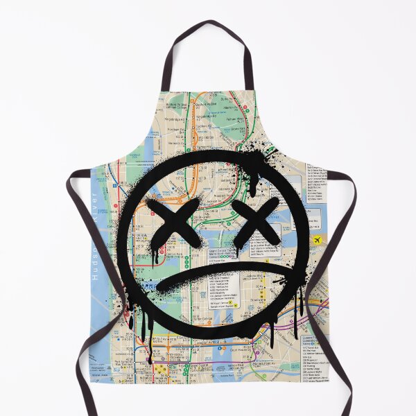 Item preview, NYC Subway Map with Spray Paint Character – Urban Street Art Design designed and sold by PIXEL POP DESIGNS - Beyond the Norm!.