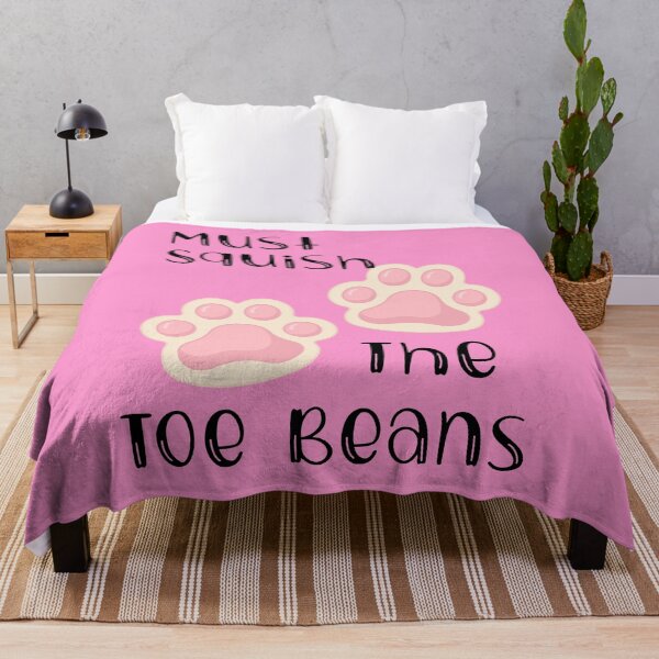 Item preview, Must Squish The Toe Beans Pink designed and sold by SoPurrsnickety.