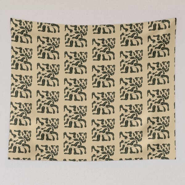 Item preview, Minimalist Biomorphic Abstract in Beige and Black designed and sold by darkskinbender.