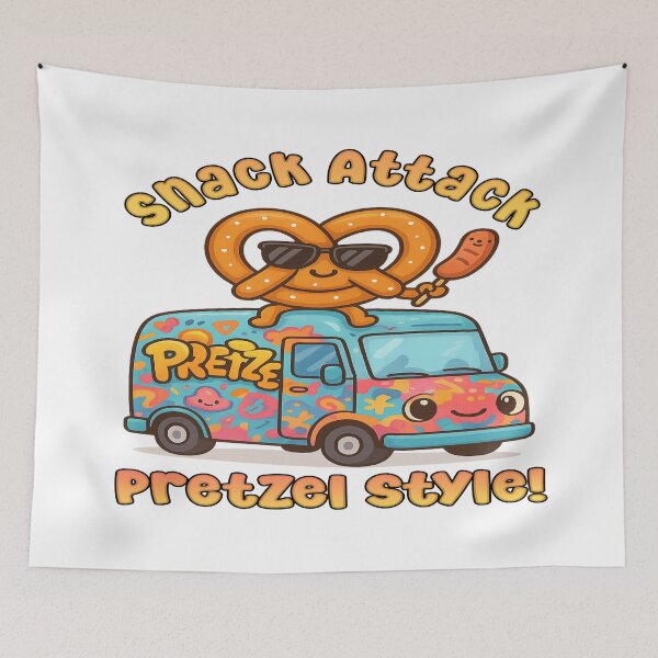Item preview, Kawaii Berlin Pretzel Food Truck – Cute Street Food Vehicle Design designed and sold by Globalcitytees.