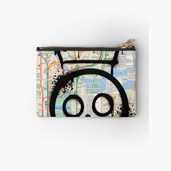 Item preview, NYC Subway Map with Spray Paint Character – Urban Street Art Design designed and sold by PIXEL POP DESIGNS - Beyond the Norm!.