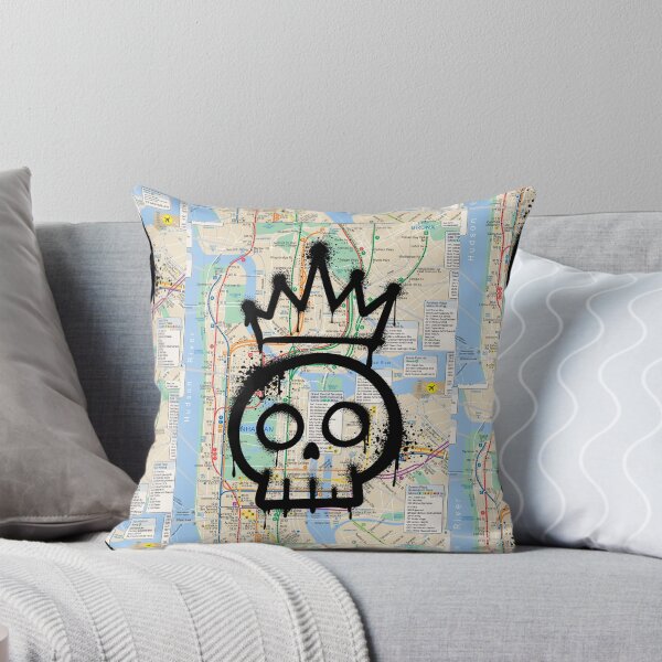 Item preview, NYC Subway Map with Spray Paint Character – Urban Street Art Design designed and sold by PIXEL POP DESIGNS - Beyond the Norm!.