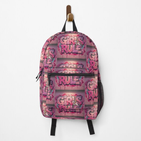 Item preview, Girls Rule Graffiti Art | Pink Urban Street Style with Unicorn designed and sold by Jonathan Gillette.