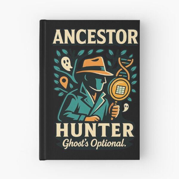 Item preview, Ancestor Hunter — Ghost’s Optional. (Genealogy Graphic Tee) designed and sold by Genealogyteam.