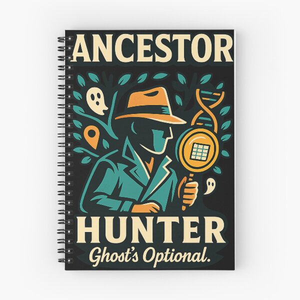 Item preview, Ancestor Hunter — Ghost’s Optional. (Genealogy Graphic Tee) designed and sold by Genealogyteam.