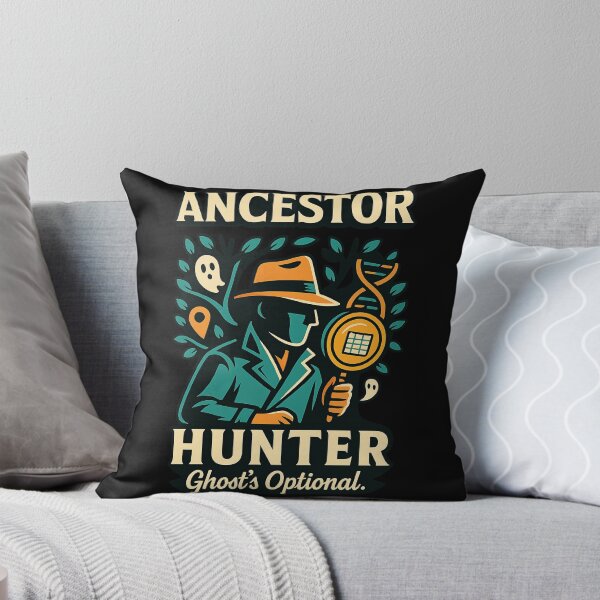 Item preview, Ancestor Hunter — Ghost’s Optional. (Genealogy Graphic Tee) designed and sold by Genealogyteam.
