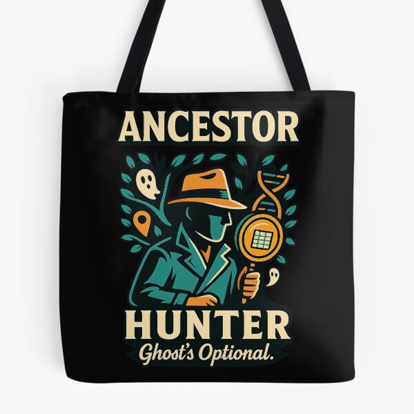 Item preview, Ancestor Hunter — Ghost’s Optional. (Genealogy Graphic Tee) designed and sold by Genealogyteam.