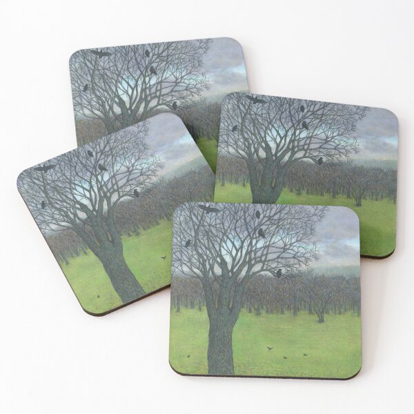Item preview, Landscape with Crows drawing designed and sold by Rainbow Nebula 7000.
