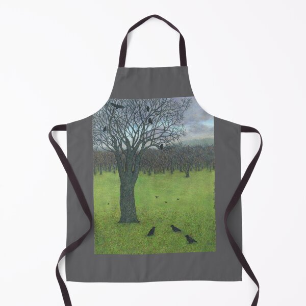 Item preview, Landscape with Crows drawing designed and sold by Rainbow Nebula 7000.