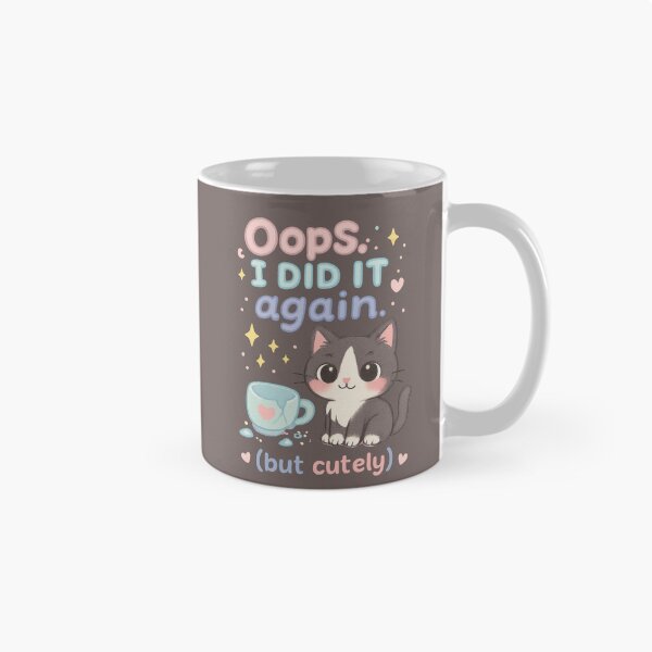 Item preview, Oops, I Did It Again – Cute Cat Trouble designed and sold by catastrocat.