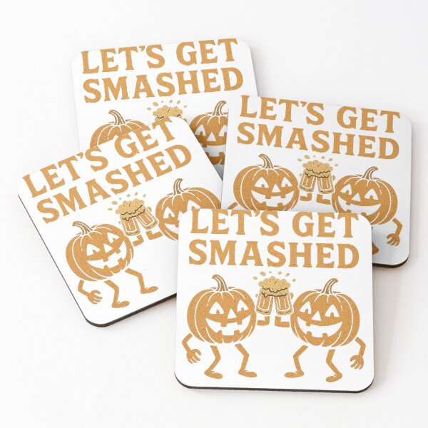 Item preview, Let’s Get Smashed | Funny Pumpkin Beer Halloween Party Shirt designed and sold by Zippitydodads.