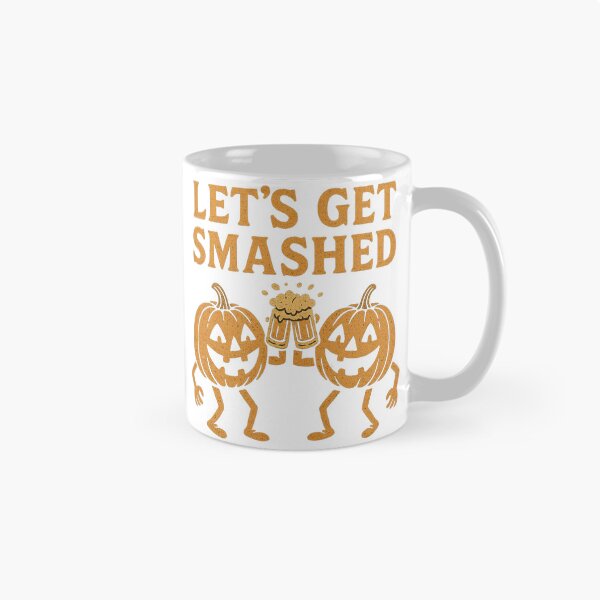 Item preview, Let’s Get Smashed | Funny Pumpkin Beer Halloween Party Shirt designed and sold by Zippitydodads.