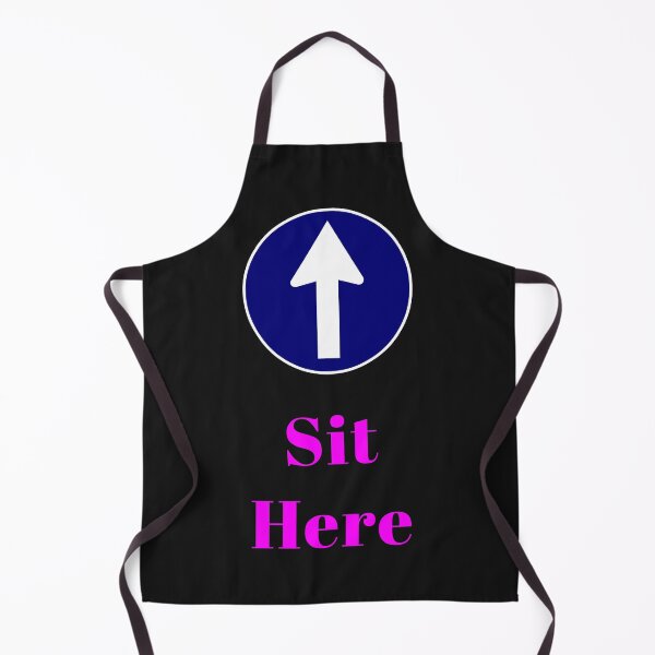 Item preview, Sit Here blue designed and sold by KATKattalestv.