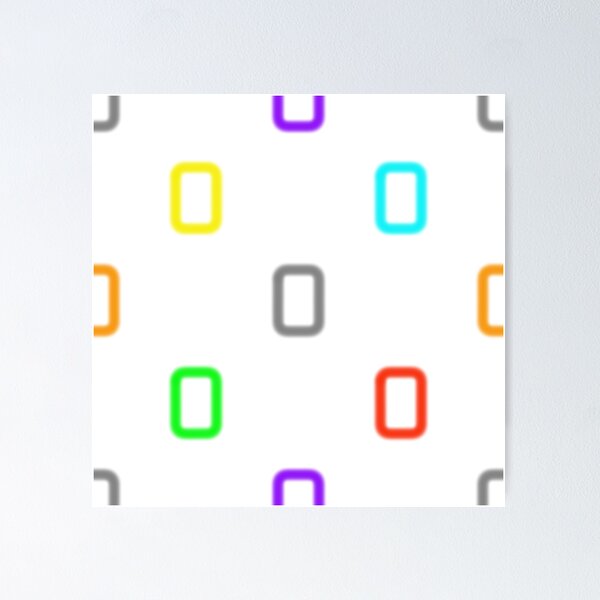 Item preview, Rounded rectangles white designed and sold by NIA ITTO GALLERY - Art of John Wyborn.