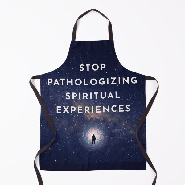 Item preview, Stop Pathologizing Spiritual Experiences with large feminine figure in the light designed and sold by Rainbow Nebula 7000.