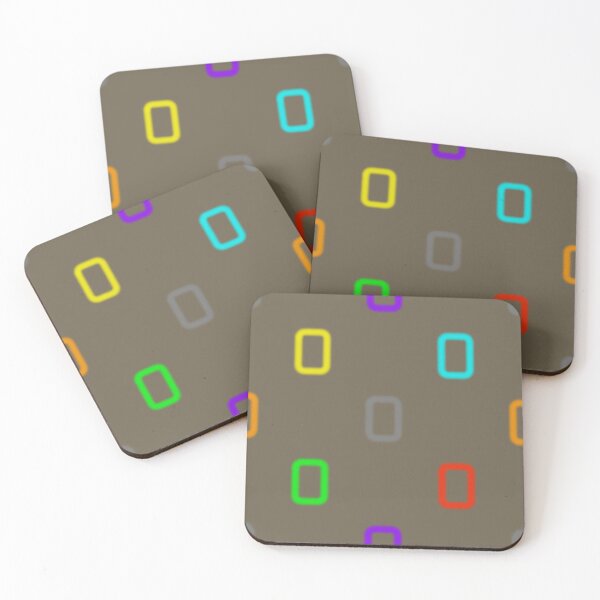 Item preview, Rounded rectangles beige designed and sold by NIA ITTO GALLERY - Art of John Wyborn.