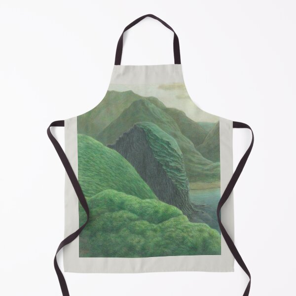 Item preview, Mountainous Landscape colored pencil drawing designed and sold by Rainbow Nebula 7000.