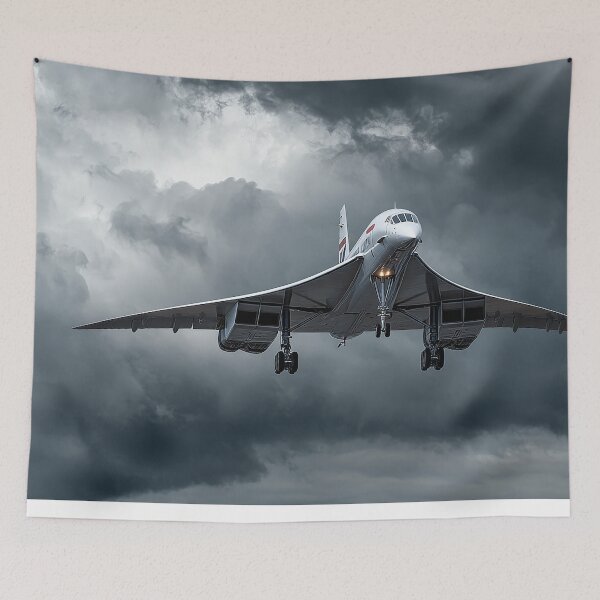 Item preview, Concorde Soaring Through Rain designed and sold by Skyframe Aviation.