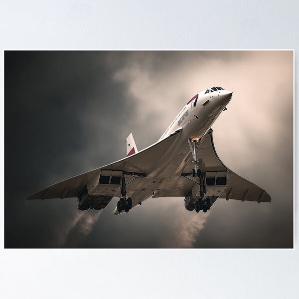 Item preview, Concorde in Low Cloud Climb designed and sold by Skyframe Aviation.