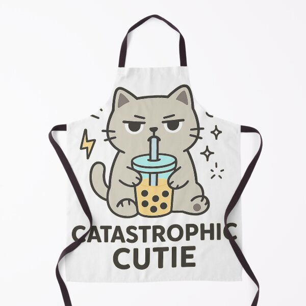 Item preview, Catastrophic Cutie – Grumpy Cat with Boba designed and sold by FurEver Graphics.