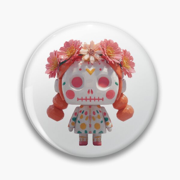 Item preview, Mictecacihuatl Chibi – Cute Goddess of Death | Day of the Dead Kawaii Art designed and sold by GoldenChiArt.