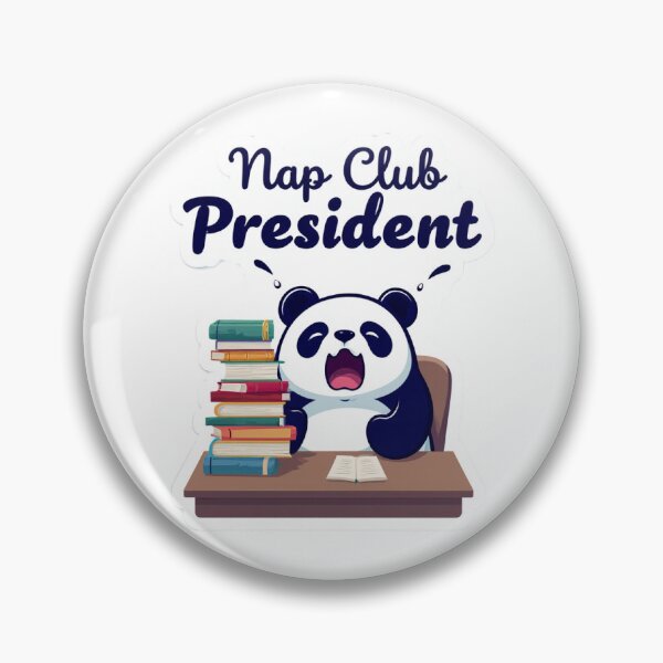 Item preview, Nap Club President Panda designed and sold by Pixel & Paw.