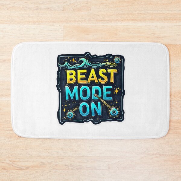 Item preview, Beast Mode On – Triathlon Motivational Sticker designed and sold by Triathlongram.