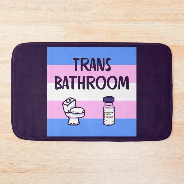 Item preview, Trans Bathroom with testosterone vial 2 designed and sold by Rainbow Nebula 7000.