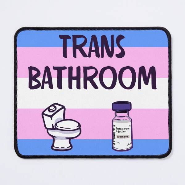Item preview, Trans Bathroom with testosterone vial 2 designed and sold by Rainbow Nebula 7000.