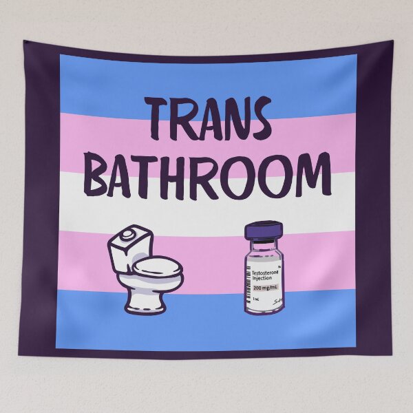 Item preview, Trans Bathroom with testosterone vial 2 designed and sold by Rainbow Nebula 7000.