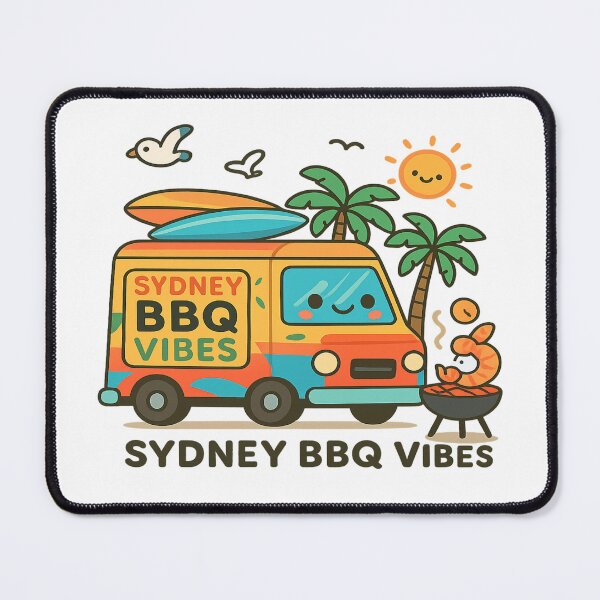 Item preview, Sydney BBQ Vibes: Kawaii Street Food Truck Design designed and sold by Globalcitytees.