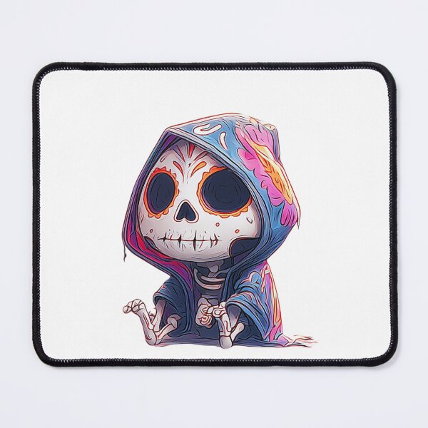 Item preview, Mictecacihuatl Chibi – Goddess of Death Hoodie | Cute Day of the Dead Kawaii Art designed and sold by GoldenChiArt.
