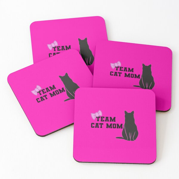 Item preview, Team Cat Mom Version 1 Hot Pink designed and sold by SoPurrsnickety.