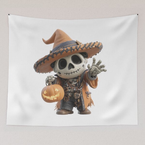 Item preview, Mictecacihuatl Chibi – Cute Goddess of Death Witch | Halloween Pumpkin Day of the Dead Art designed and sold by GoldenChiArt.