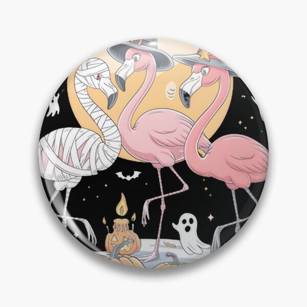Artikelvorschau, Gruselige Flamingo-Truppe: Hexenhüte, Mumien und Kürbislaternen entworfen und verkauft von BRCYNTHIASHOP.