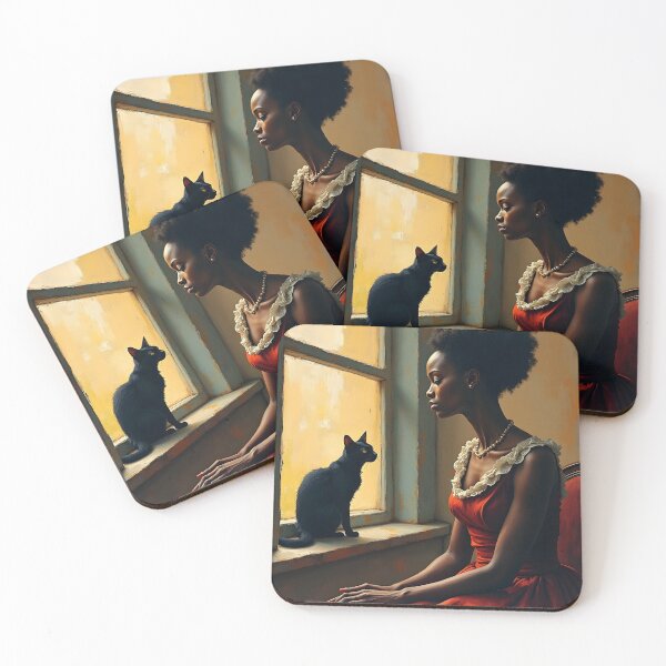 Item preview, African Woman and Cat designed and sold by ChloeDesigns401.