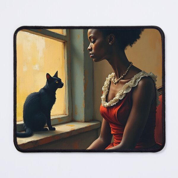 Item preview, African Woman and Cat designed and sold by ChloeDesigns401.