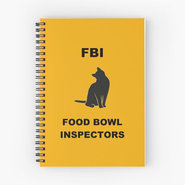 Item preview, Cat FBI Food Bowl Inspectors Version 1 Orange designed and sold by SoPurrsnickety.