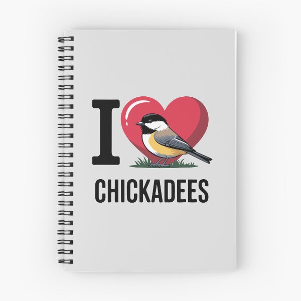 Item preview, I Love Chickadees – Cute Black-Capped Chickadee Bird Design designed and sold by Brainy Bird's Place.