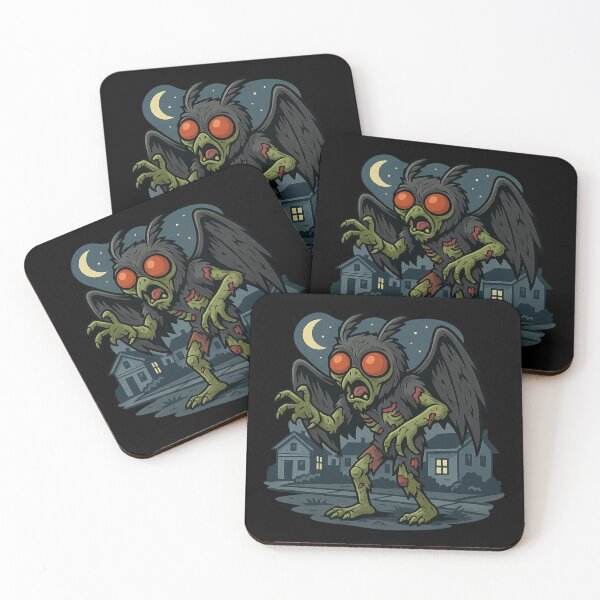 Item preview, Zombie Mothman – The Undead Prophecy Tee designed and sold by Taberland.