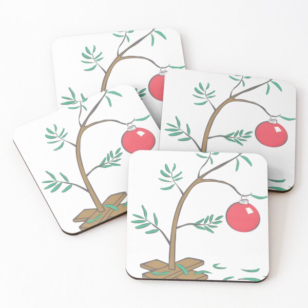Item preview, Nostalgic Sparse Christmas Tree with Single Red Ornament designed and sold by BRCYNTHIASHOP.