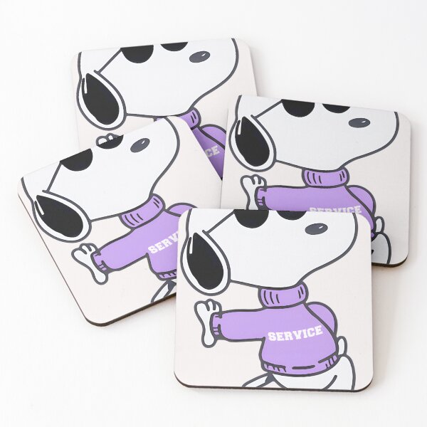 Item preview, White Dog's Cool Alter Ego: Purple Service with Shades designed and sold by BRCYNTHIASHOP.