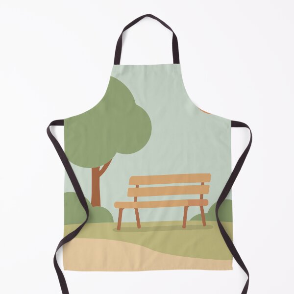 Item preview, Peaceful Park Bench Minimalist Outdoor Scene designed and sold by Vector Jack.