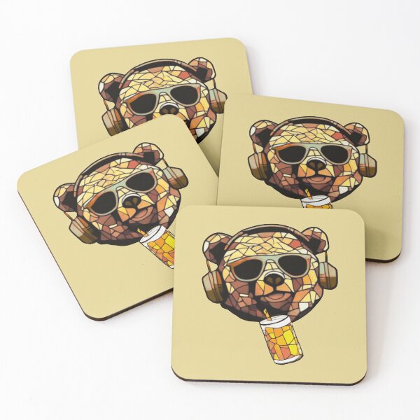 Item preview, Bear geometric mosaic designed and sold by designmari.
