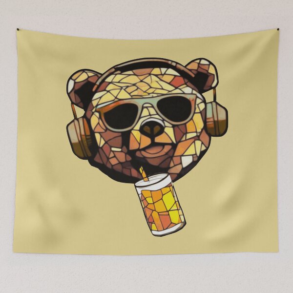 Item preview, Bear geometric mosaic designed and sold by designmari.