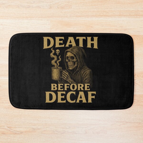 Item preview, Death Before Decaf – Caffeine Chaos designed and sold by Camp Chaos by Wharf Wreckers.